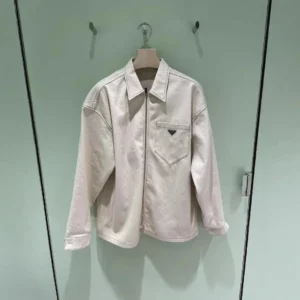 Prada Timeless Classic Zip-Up Outerwear Jacket