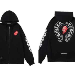 Chromey Rolling Stones Comfy Zip-Up Hoodie