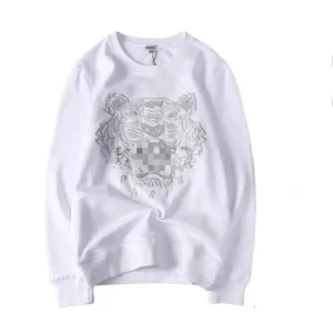 Kenzo Paris Tiger Print Soft Casual Sweatshirt