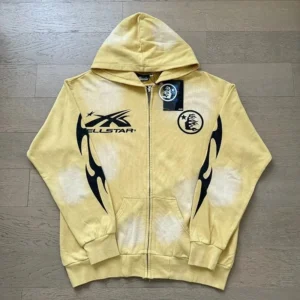 Allstar Bold Flame Zip-Up Fashion Hoodie