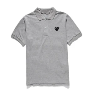 Comme des Gar?ons Heart Embroidered Polo Shirt