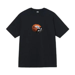 Stussy Beetle Pattern Trendy Graphic T-Shirt