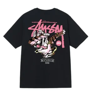Stussy Tiger Print Vintage 2019 Graphic T-Shirt