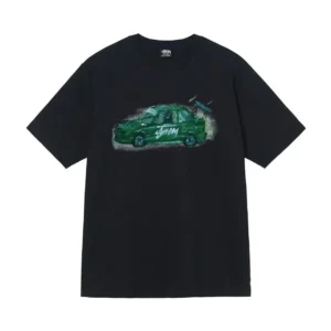 Stussy Car Pattern Creative Graphic Casual Tee
