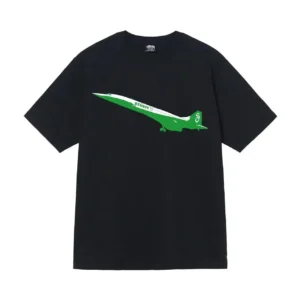 Stussy Airplane Print Cool Graphic T-Shirt