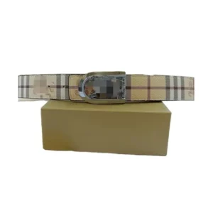 Burberry Vintage Check Belt with Refined Buckle