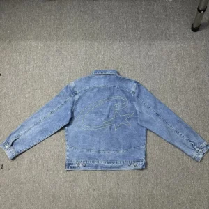Classic Star Pattern Denim Outerwear Jacket