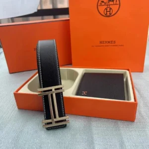 Herm??s Classic Belt & Wallet Luxury Set
