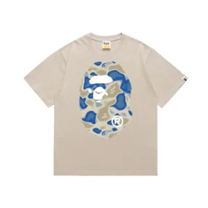 A Bathing Ape Camouflage Logo Short Sleeve Tee