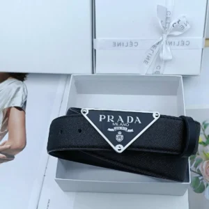 Prada Milan Premium Luxury Leather Belt