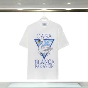 Casablanca Elegant Swan Pattern Tee