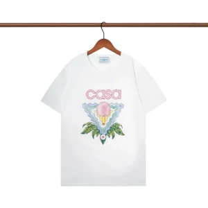 Casablanca Soft Cozy Signature Logo Casual Graphic Tee