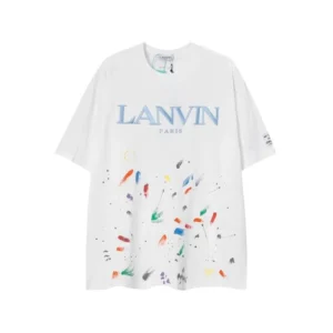 Lanvin Paris Vibrant Paint Splatter Tee