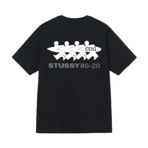 Stussy CDG 80-20 Black Casual Tee