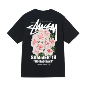 Stussy 2019 Summer Floral Printed Casual Tee