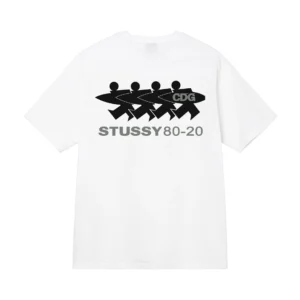 Stussy CDG 80-20 Casual White Cotton T-Shirt