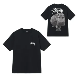 Stussy Funky Hippo Graphic Casual Trendy Tee