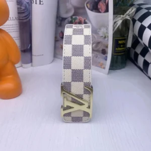 Luxury Louis Vuitton Damier Pattern Casual Belt