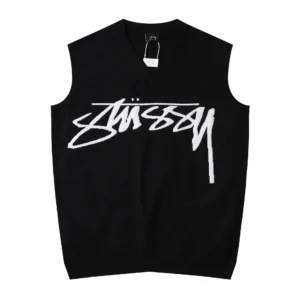 Stussy Classic Textured V-Neck Knit Vest