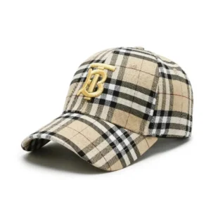 Burberry Classic TB Monogram Plaid Casual Cap