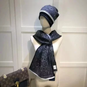Louis Vuitton Monogram Scarf & Hat Set
