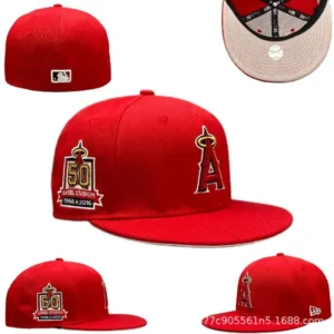 Los Angeles Angels 50th Anniv Red Retro Cap