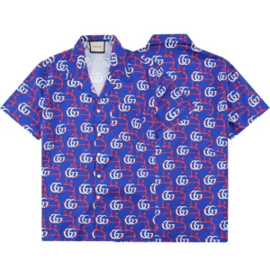 Gucci Eye-catching Print Casual Short Sleeve Shirt