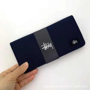 Stussy Classic Durable Canvas Casual Wallet