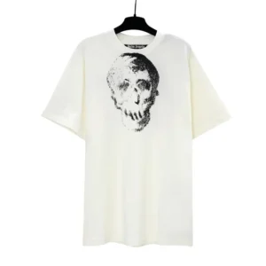 Palm Angels Edgy Skull Print T-Shirt