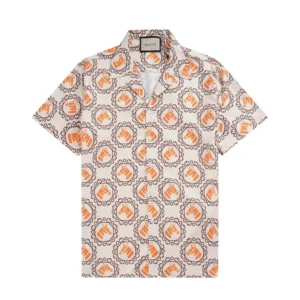 Gucci Horse Pattern Short Sleeve Shirt