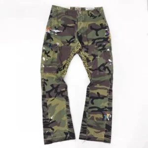 Gallery Art Camo Leopard Patch Cargo Pants